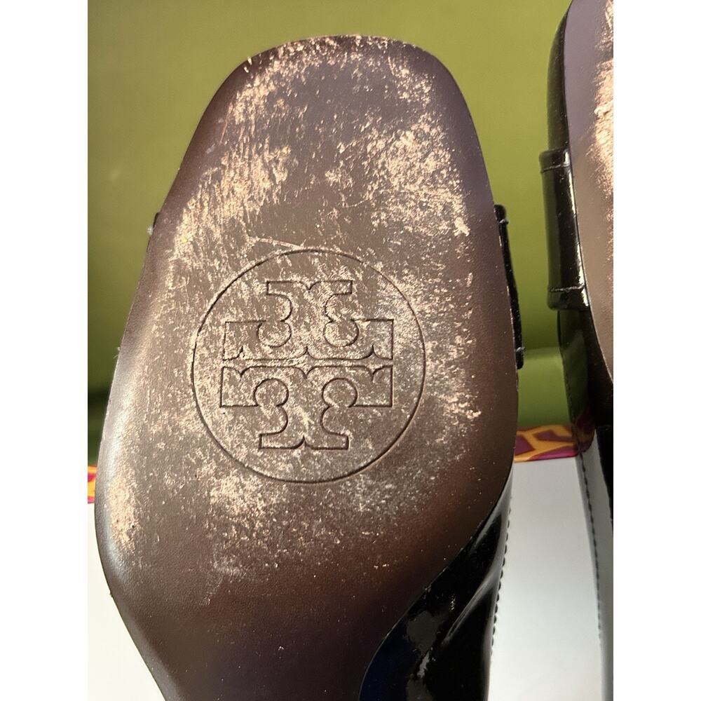Tory Burch Two Inch Heels Dark Brow Parent Leather Size 8.5 Retails $325 - Picture 6 of 10